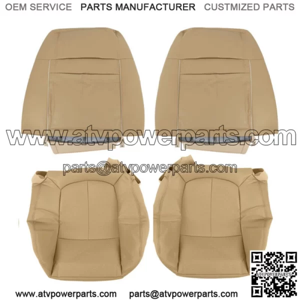 Driver Passenger Perforated Leather Seat Cover  For Ford F150 Lariat 2009-2014 - Image 4