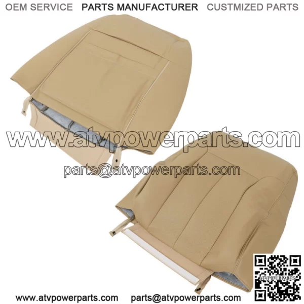 Driver Passenger Perforated Leather Seat Cover  For Ford F150 Lariat 2009-2014 - Image 5