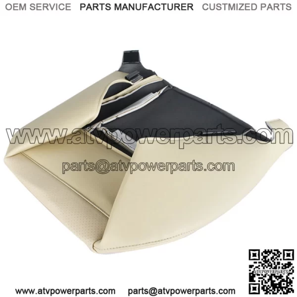 Driver Side Bottom  Leatherette Seat Cover Tan For 2007-2014 Cadillac Escalade - Image 2