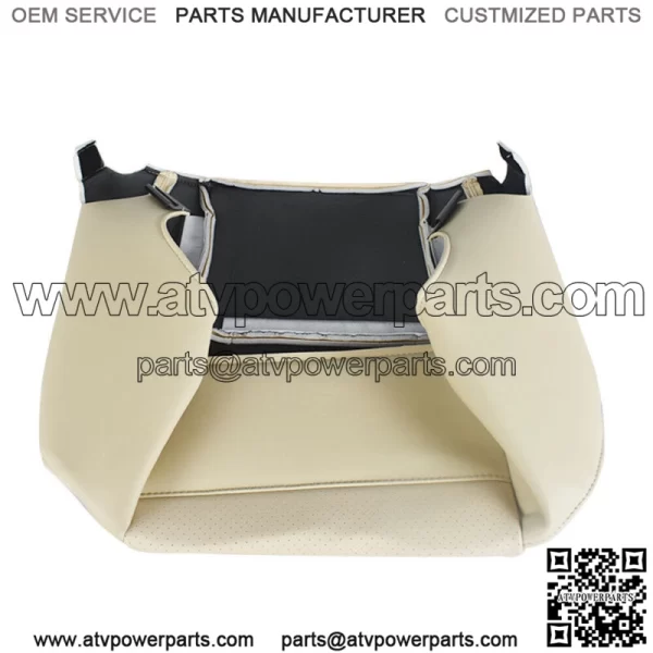 Driver Side Bottom  Leatherette Seat Cover Tan For 2007-2014 Cadillac Escalade - Image 4