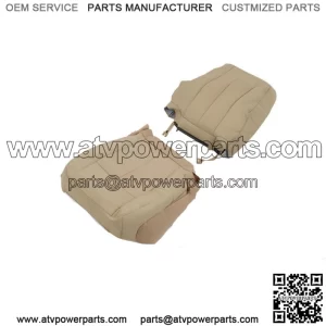 For 2007-14 Ford Expedition Driver Perforated Seat Cover Lean+Bottom Leather Tan