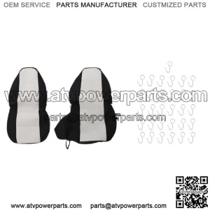 Fit For 1998-03 Ford Ranger 60/40 High Back Seats Car Seat Covers Blk/Silver