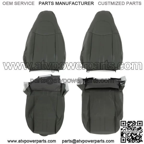 For 2003-2013 2014 Chevy Express 1500 2500 Van Seat Cover Both Side Dark Gray