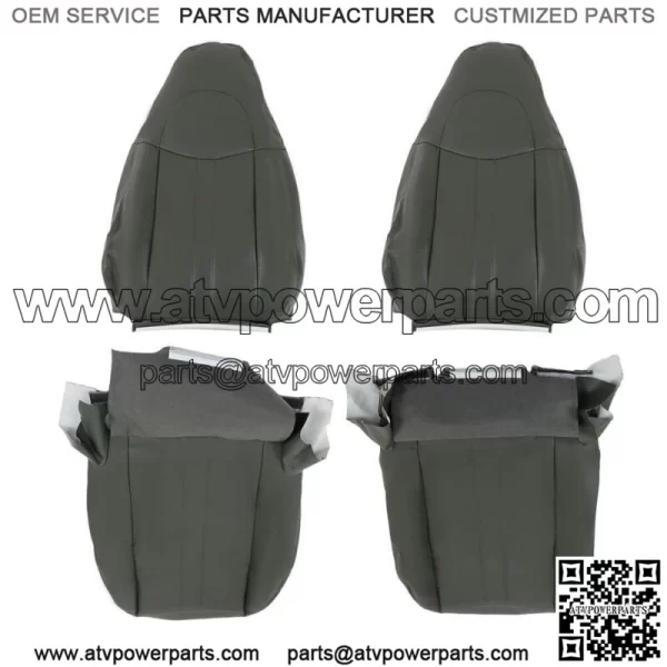 For 2003-2013 2014 Chevy Express 1500 2500 Van Seat Cover Both Side Dark Gray - Image 4