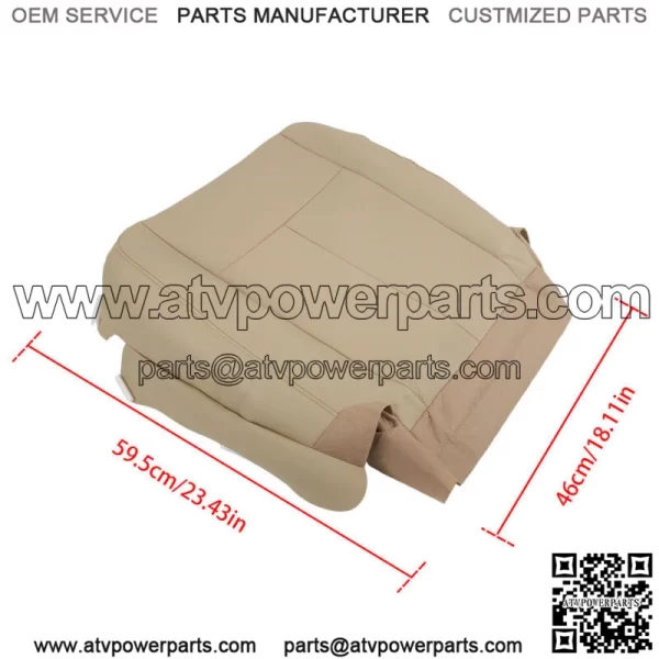 For 07-14 Ford Expedition Driver Bottom Perforated Leather Seat Cover - Image 3
