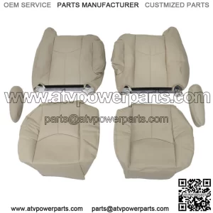 Seat Cover Light Tan For 2003-2005 2006 Chevy Tahoe GMC Yukon Driver&Passenger