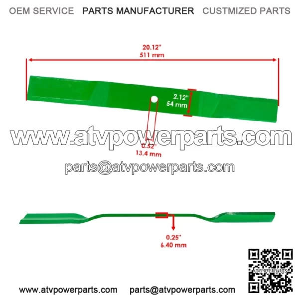 502320 60" Deck Standard Blades for King Kutter RFM-60 RFM60 5' FM Finish Mowers - Image 2