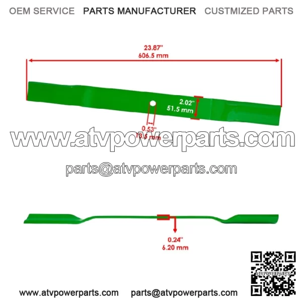 72" Deck Blades for King Kutter RFM-72 RSFM-72 RFM72 RSFM72 Finish Mower - Image 2