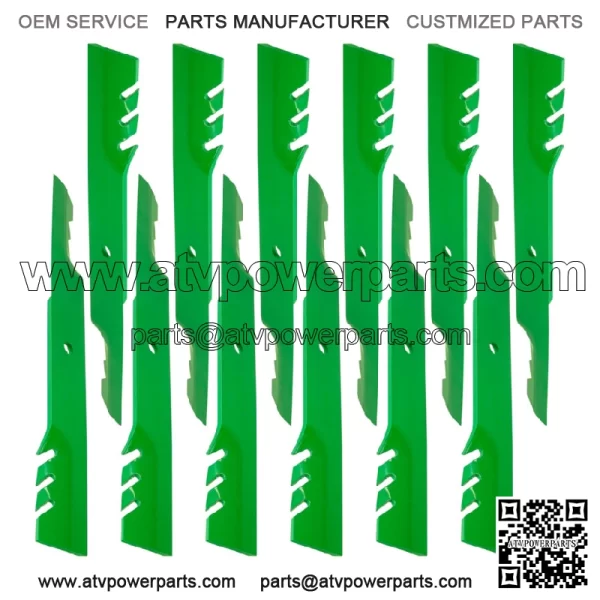 038-6081-00 038608100 61" Deck Gator Blades for Bad Boy 21" Blade Powder Coated - Image 3