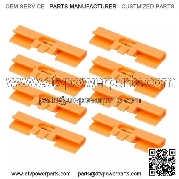 x8 91511SR3003 Honda ACURA INTEGRA Front Windshield Side Molding Clip D Orange