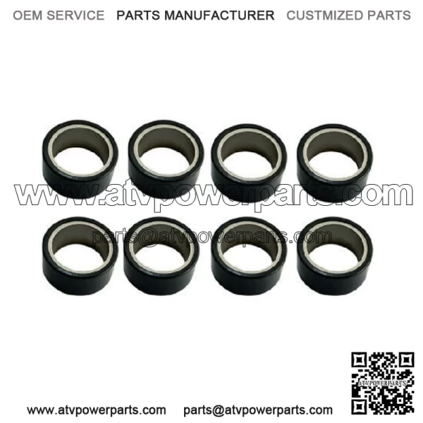 YAMAHA 2004-07 RHINO 660 PRIMARY DRY CLUTCH 18 GRAMS ROLLER WEIGHTS SET 8 PACK. - Image 2