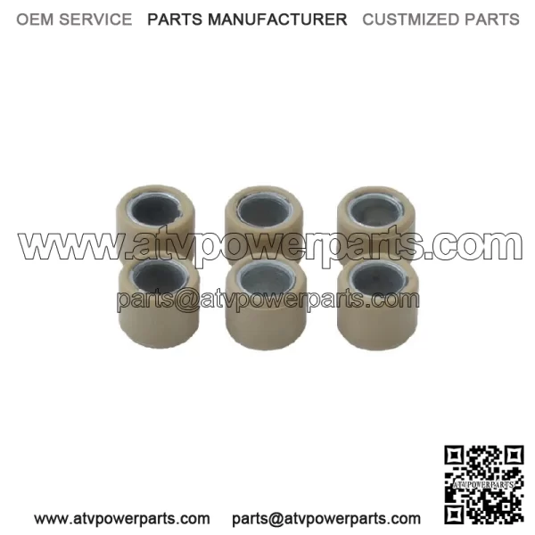(6pcs/set) Variator Weight Roller Clutch Pulley For GY6 50 139QMB Moped 16X13mm