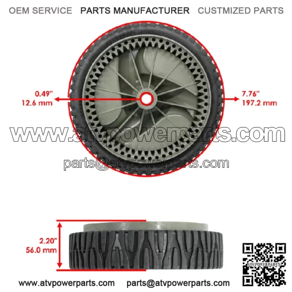 Front Drive Wheel For Husqvarna 51 MDT / 56 DHS / 56 SF / 56 SFE / 560 HS - Image 2