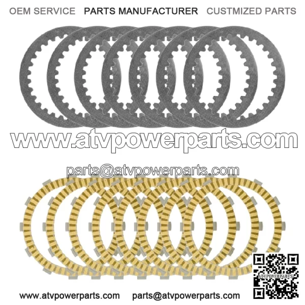 Clutch Friction & Steel Plate kit for Honda VF1100SA VF1100SAC V65 Sabre 1984-85 - Image 4
