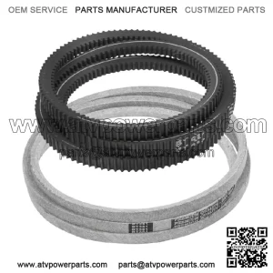 48" Deck Belts for John Deere X590 (- 110000) Tractor / 48X Inch Deck