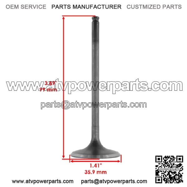 3007-152 3007-784 3007-860 3402-226 Intake & Exhaust Valve Kit For Arctic Cat - Image 2