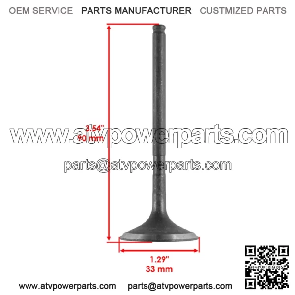 3007-152 3007-784 3007-860 3402-226 Intake & Exhaust Valve Kit For Arctic Cat - Image 3