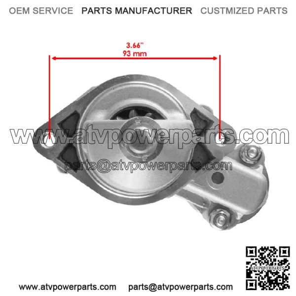 Starter for John Deere Z540M Z540R ZTrak Mower 12V CCW 10 Teet AUC12656 MIA11626 - Image 3