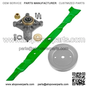 30" Deck Spindle & Blade Kit For Husqvarna RZ3016 For Poulan Pro 301ZX