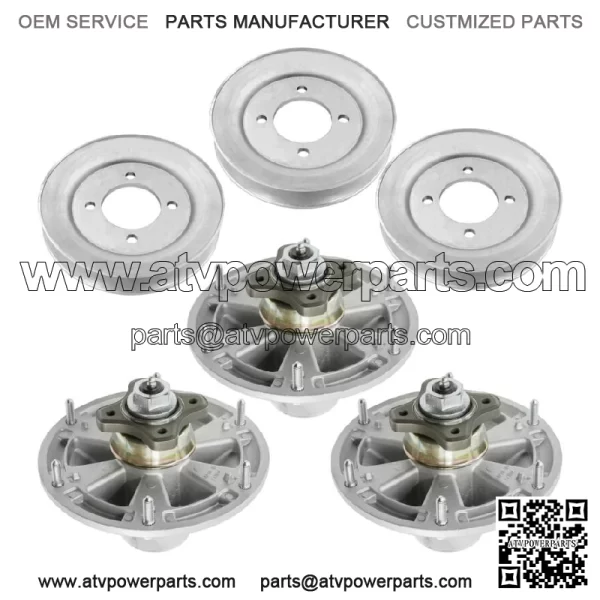TCA24880 TCA20639 TCA17517 TCU26965 48" Deck Spindle with Pulley For John Deere - Image 4