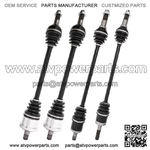 Complete F&R CV Axle Driveshaft Assembly Set for Can-Am Maverick 1000