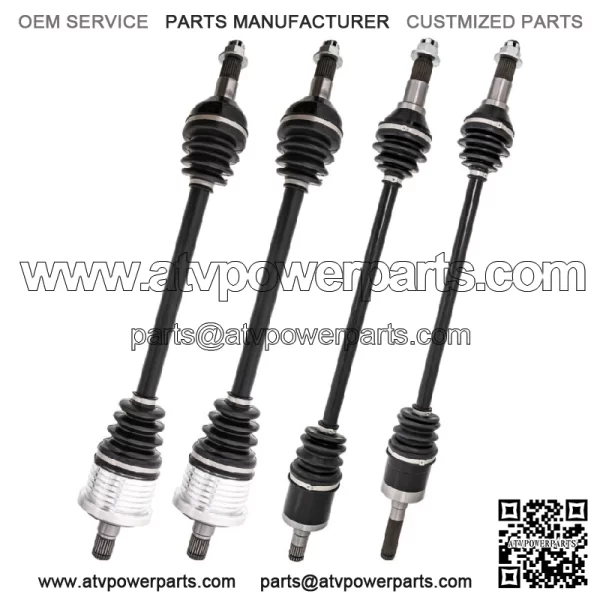 Complete F&R CV Axle Driveshaft Assembly Set for Can-Am Maverick 1000