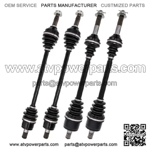 Complete Front & Rear CV Axle Driveshaft Assembly Kit for Kawasaki Teryx 750