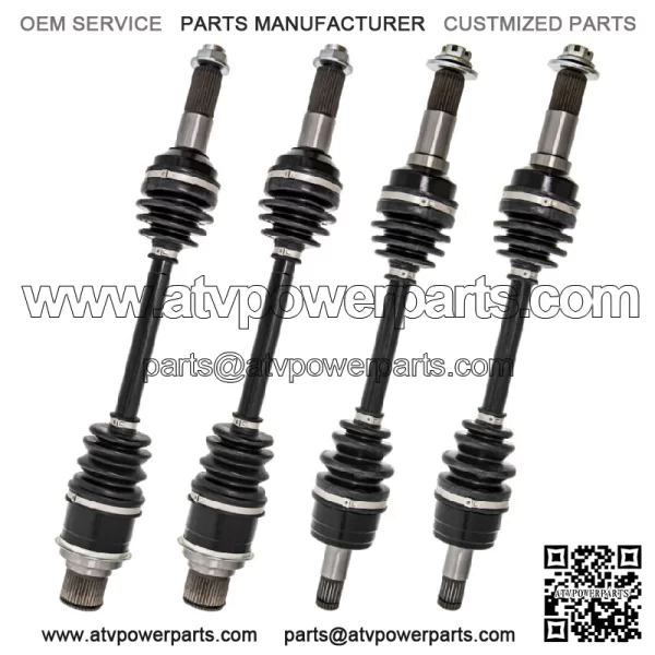 Complete F&R CV Axle Driveshaft Kit for Yamaha Kodiak 400 450 Grizzly 350