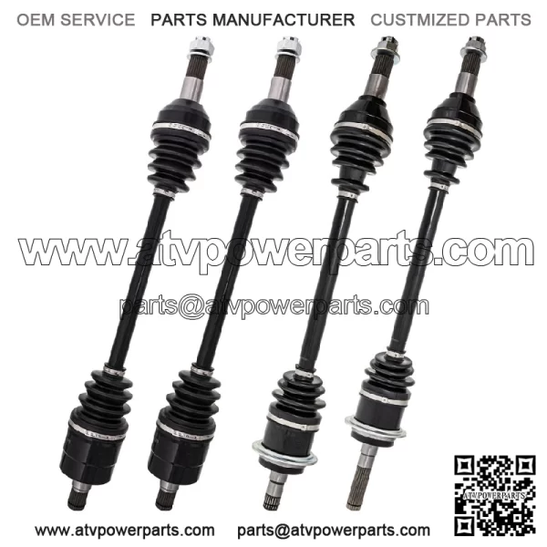 Complete Front & Rear CV Axle Kit for Can-Am Commander 800R 1000 Max 1000