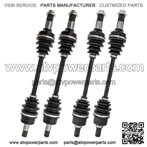 Complete Front Rear CV Axle Set for 2014-2015 Yamaha Grizzly 700