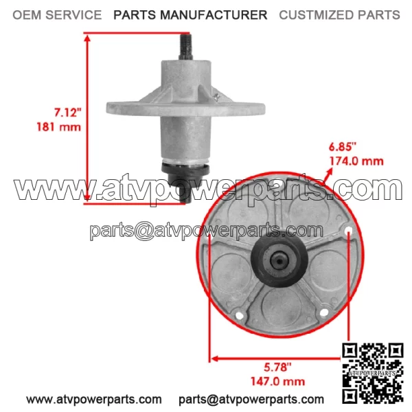 40" 42" Cut Deck Spindle for Murray 405015x92A 40508x92E 42515x92B 42571x8B - Image 2