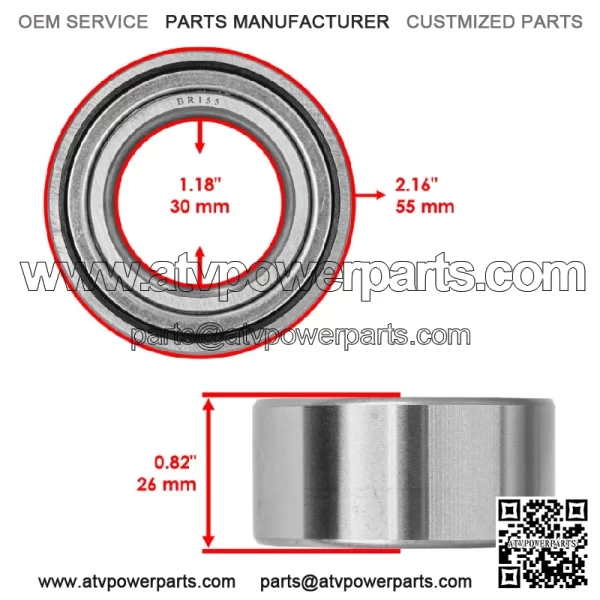 DAC3055CRK 30BWD08A DAC305526 Double Radial Ball Bearings 30x55x26 - Image 2