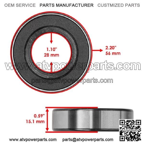 91051-MFL-003 Rear Wheel Rim Ball Bearing for Honda CBR1000RR CBR1000RA 2008-16 - Image 5