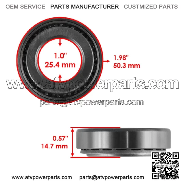 L44643 / L44610 L44643/610 L44643-90049 Tapered Roller Bearings 25.4x50.3x14.7 - Image 2