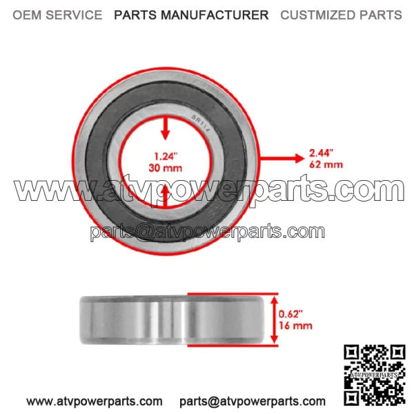 822-161C 822161C 822-006C Deck Spindle Bearing For Land Pride AFM40168 FD1548 - Image 2