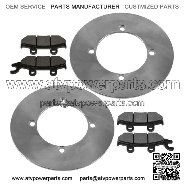Front Brake Discs & Brake Pads For Yamaha YXE70 YXE85 Wolverine X2 X4 XTR 16-25 - Image 5