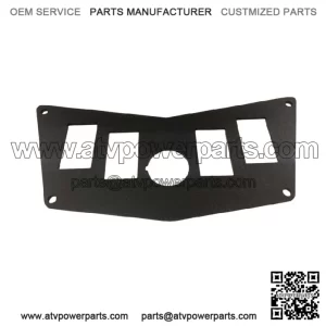 POLARIS RZR 800 900 570 DASH SWITCH PLATE ROUND PANEL METAL 5 SWITCHES ROCKER