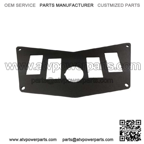 POLARIS RZR 800 900 570 DASH SWITCH PLATE ROUND PANEL METAL 5 SWITCHES ROCKER