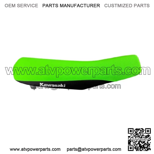 53066-0455-49F 2015-2023  KAWASAKI KX85 KX 100 KX112 SEAT ASSEMBLY GREEN/BLACK